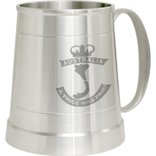 Vietnam Veterans Pewter Tankard Get a wonderful traditional pewter tankard featuring the Vietnam Veterans crest engraved on the front. This stylish tankard is a brilliant addition to a trophy shelf or pool room and is a fantastic gi