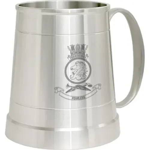 HMAS Toowoomba Pewter Tankard HMAS Toowoomba crest Engraved on a traditional pewter tankard from Military Shop. Order online now. This stylish tankard is a brilliant addition to your trophy shelf or pool room.