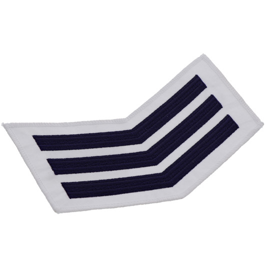 Three Stripes Long Service Badge White Order the Quality Three Stripes Long Service Badge in white now from the military specialists. Perfectly sized, this badge has embroidered details ready for wear. Order now. Specifications: Material: