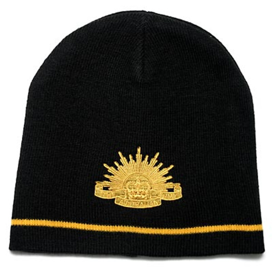 Army Beanie Features: Knitted beanie great for keeping your head warm on those cold days. Branding: Embroidered crest