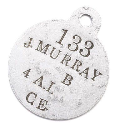 xFREE John Murray - the Diggers Bear ID Tag