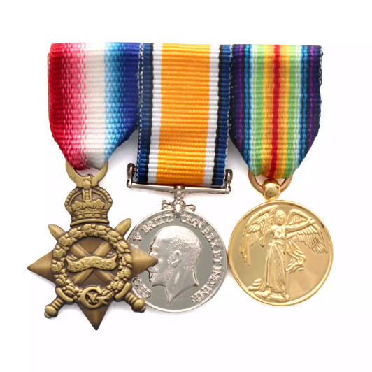 Miniature Replica WW1 Service Medal Trio Miniature Replica WW1 Service Medal Trio