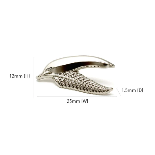 Gum Leaf and Fern Frond Lapel Pin