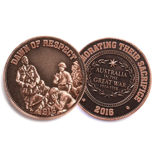 The Dawn of Respect Western Front 1916 Commemorative Penny