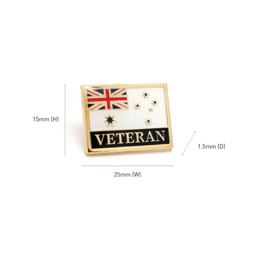 Navy Veteran Flag Badge