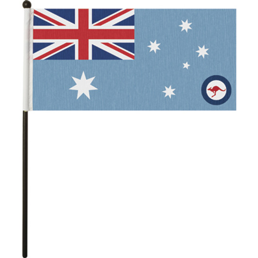 Air Force Ensign Waver Flag Quality Air Force Ensign Hand Waver Flag, order now from the military specialists. This is the perfect product for your parades or events. The kids will love these quality screen printed material flag