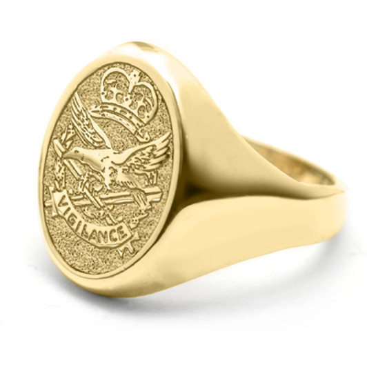 AAAvn 9ct Yellow Gold Ring Stunning Australian Aviation Army Corps (AAAvN) Solid 9ct Yellow Gold Ring order today from the military specialists. Our quality rings are custom-made to order - please choose carefully as changes to