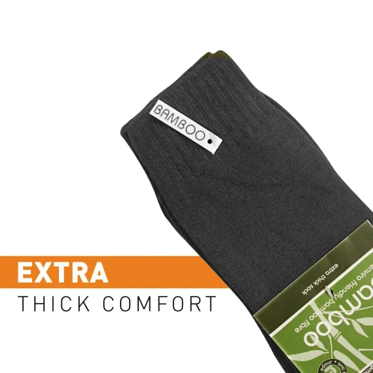 Extra Thick Bamboo Socks BK