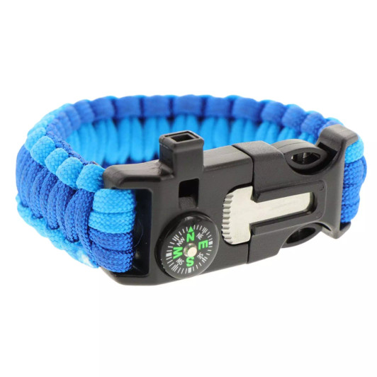Paracord Bracelet Light Blue and Blue