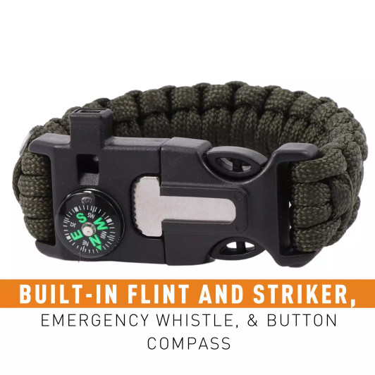 Paracord Bracelet Army Green