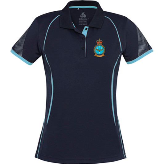 AAFC Ladies Polo Australian Air Force Cadet (AAFC) Ladies Polo order now from ##Tag1##. 100% BIZ COOL Polyester Sports Interlock, Grid mesh underarm panels for breathability, Unique sleeve print feature, Contrast pan AAFC Ladies Polo Australian Air Force Cadet (AAFC) Ladies Polo order now from ##Tag1##. 100% BIZ COOL Polyester Sports Interlock, Grid mesh underarm panels for breathability, Unique sleeve print feature, Contrast pan