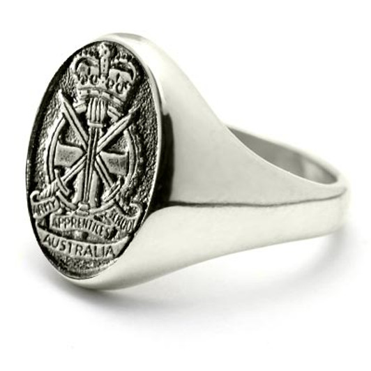 AAS Sterling Silver Ring Stunning Army Apprentices School (AAS) Solid Sterling Silver Ring order today from the military specialists. Our quality rings are custom-made to order - please choose carefully as changes to or cance