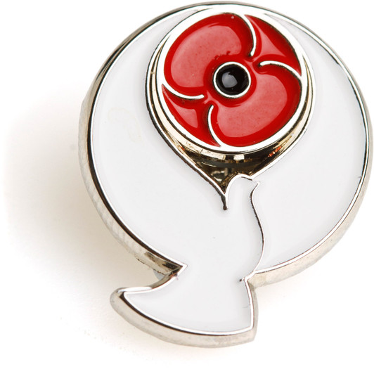 Poppy Peace Dove Badge