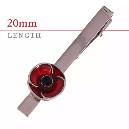 Poppy Recollections Tie Bar & Cufflink Set