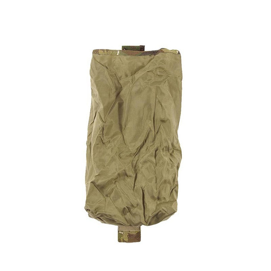 Dump Pouch - Multicam The tightest and most compact dump pouch around. Only one column wide, opens out in one quick simple motion. The tapered bag design minimises spillage of spent magazines and documents by acting as a c
