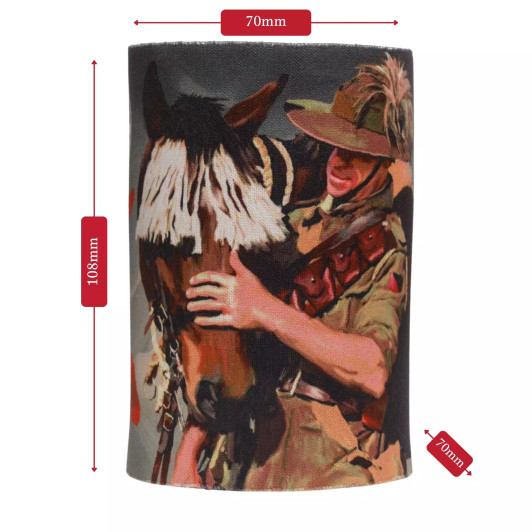 Remember Their Service Light Horse Drink Cooler