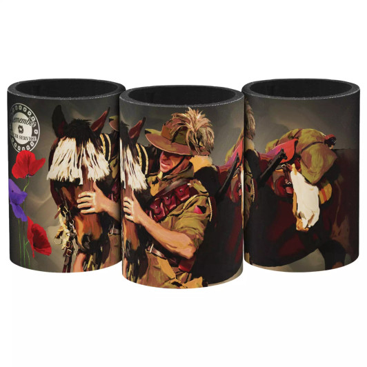 Remember Their Service Light Horse Drink Cooler