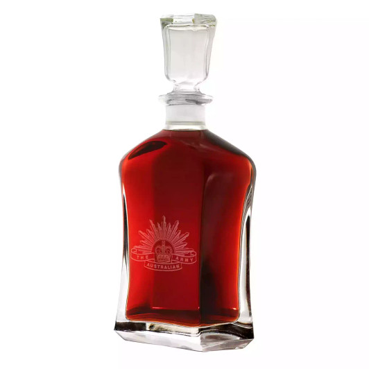 Army Italian Glass Decanter