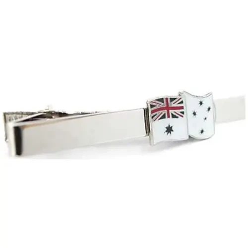 Ensign Tie Bar Silver Own this Royal Australian Navy Ensign full-colour tie bar. This beautiful silver plated tie bar looks fantastic with both work and formal wear. Order yours today. Specifications: Material: Full-colour