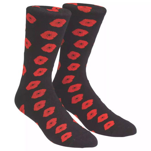Poppy Recollections Business Socks