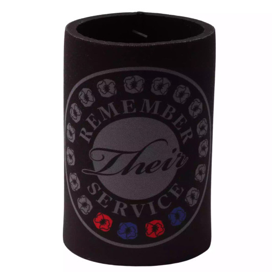 Remember Their Service Red & Purple Poppy Drink Cooler