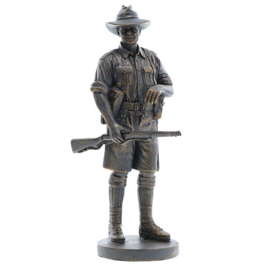 Miniature WW2 Digger Figurine Set with 3D Frame and Stand