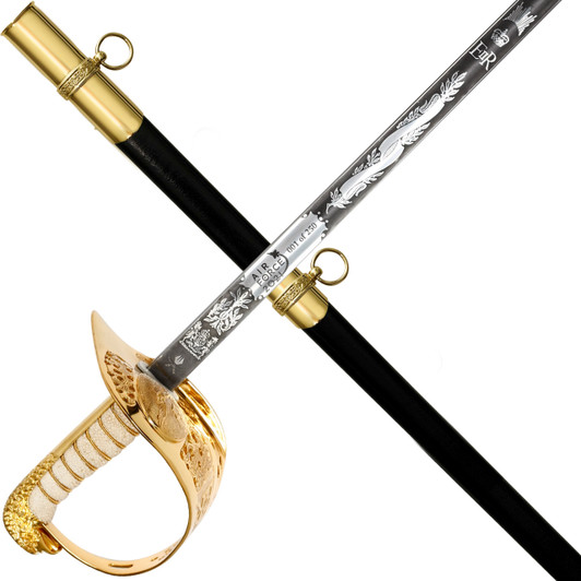 LIMITED EDITION Air Force Centenary Sword with Below Air Rank Scabbard (Windlass S/Steel) LIMITED TO 250 - Emblazoned with the Air Force Centenary Logo  This superb Windlass Stainless Steel Officers' sword puts elegance and distinction at the forefront of design. The same design has been c