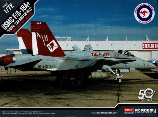 Academy F/A-18a Red Devils & Raaf Decals F/A-18A Red Devils Model is supplied unassembled and requires additional paints and glue. ACADEMY 1/72 Scale F/A-18A Red Devils Comes with Australian Air Force Decals   History of the F-18A The first