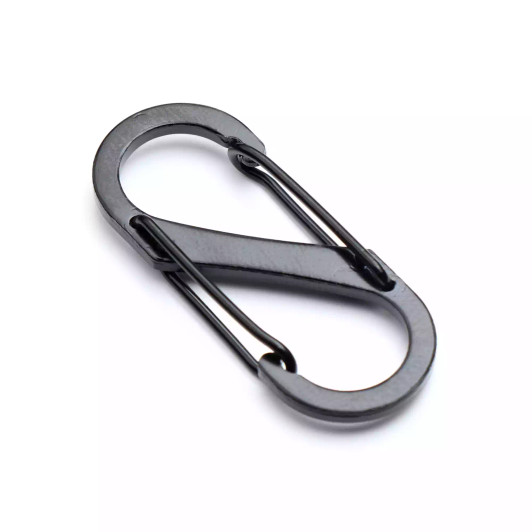 TAS - Figure 8 Carabiner 40x16mm Black TAS - Figure 8 Carabiner 40x16mm Black