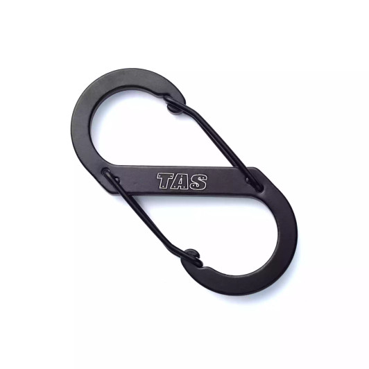 TAS - Figure 8 Carabiner 88x44x5mm Black