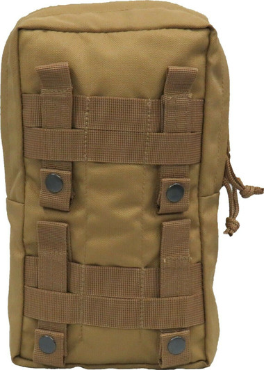 TAS 1307 Multi-Use Pockets Medium- Khaki Fully MOLLE compatibleDrainage holesHeavy duty 900D 2 coats PU fabric10 rope pull zipsMeasurments: 16 cm x 27 cm x 8 cmWeight: 195g