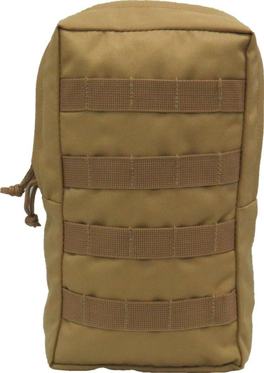 TAS 1307 Multi-Use Pockets Medium- Khaki Fully MOLLE compatibleDrainage holesHeavy duty 900D 2 coats PU fabric10 rope pull zipsMeasurments: 16 cm x 27 cm x 8 cmWeight: 195g