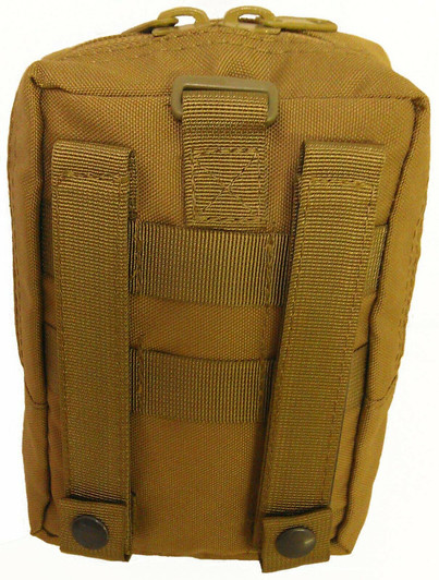 TAS 3376 Medic Utility Pouch large - Khaki Heavy duty zipperInternal elastic pouchesMesh eyelet drainage holesExcellent sized first aid pouchHeavy duty 900D 2 coats PU fabricHeavy duty webbingDimensions: 18 x 12 x 8cmWeight: 165g