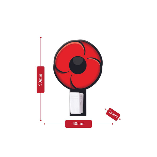 Poppy Clip Fridge Magnet