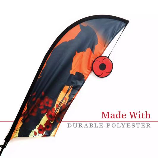 We Will Remember Them Indoor Bow Flag