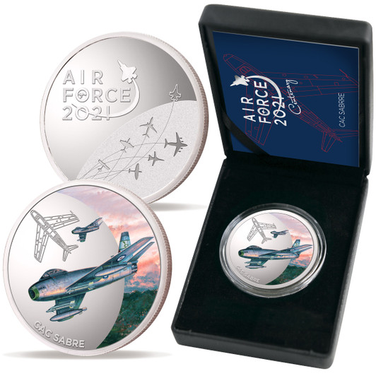 Air Force 100 Limited Edition Medallion - CAC Sabre The stunning Air Force 100 Limited Edition Medallion - CAC Sabre. A striking part of the collection and a perfect way to commemorate the Air Force Centenary. Limited to only 500. The CA-27 Sabre was a