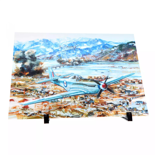 P-51D Mustang Limited Edition Aluminium Artwork by Drew Harrison