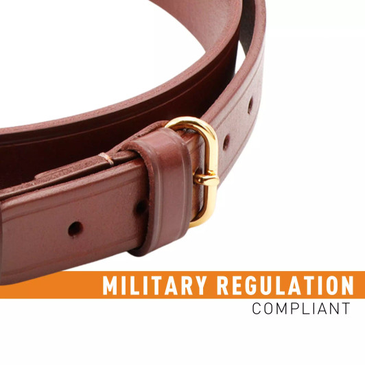 Sam Browne Shoulder Strap (Red Brown)