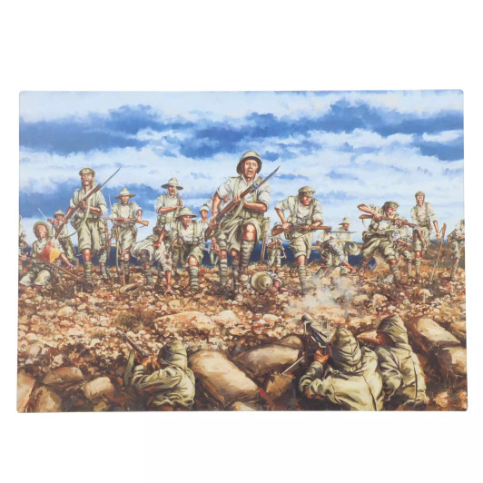 The Battle of the Nek Aluminium Print