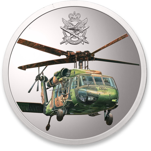 Black Hawk Sunset Limited Edition Medallion The proof-quality medallion that brings the Black Hawk to you.   Featuring the leading S-70A-9 Black Hawk from Drew Harrison's powerful artwork, this fantastic medallion is perfect for adding to your
