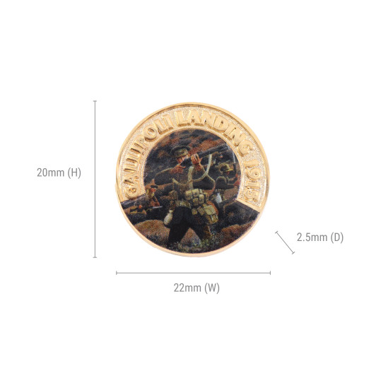 Gallipoli Landing Limited Edition Lapel Pin