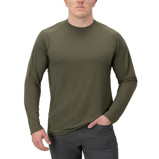 Vertx-Full Guard Performance Long Sleeve Shirt- Ranger Green Microclimate Management in MotionEvery operator needs a baselayer they can depend on to perform in any condition. Constructed using VaporCore™, powered by 37.5® technology, the short sleeve Full Gu