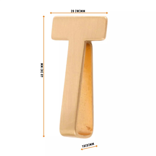 Sam Brown Trouser Belt Clips-Gold Plated 4 Pack