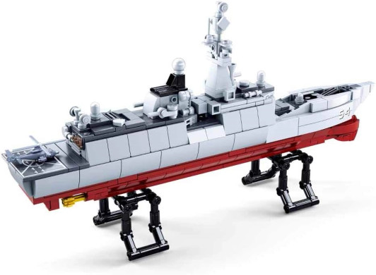 Model Bricks Frigate 054A Scale 1:450 457 Pcs