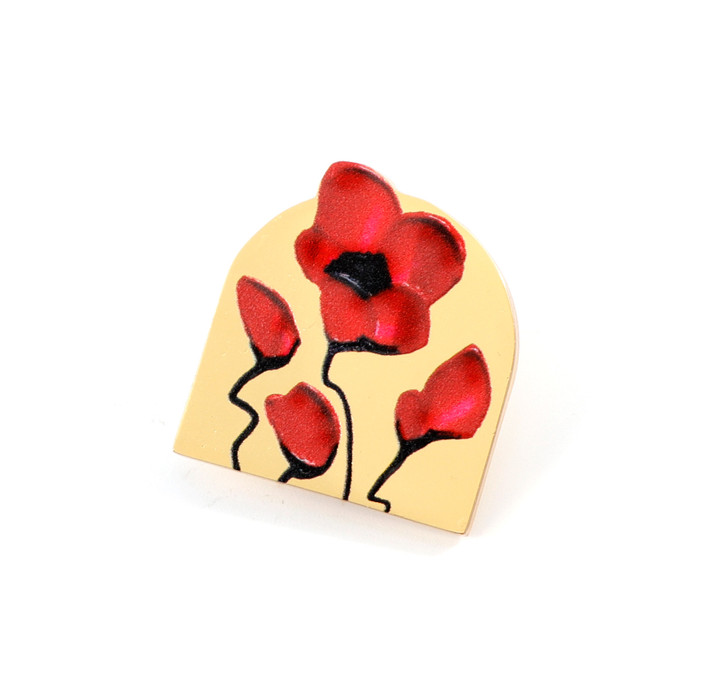 Poppy Mpressions Fields of Poppies MagnaBadge™ This sensational MagnaBadge™ features a beautifully detailed poppy to show your support and remember.  Featuring a unique Poppy Mpressions design, this stunning MagnaBadge™ is a perfect addition t