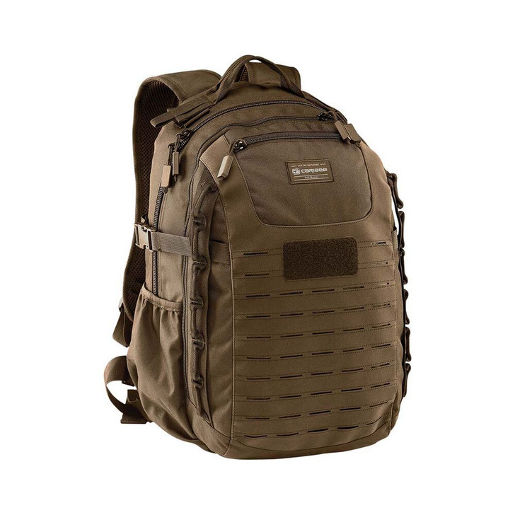 Caribee-M35 Incursion-Orche Caribee-M35 Incursion-Orche Caribee's M35 Incursion backpack is a heavy duty military inspired 35L daypack thats ready for urban or outdoor adventures. Built tough, it's multi compartment design and large carrying capacity allow