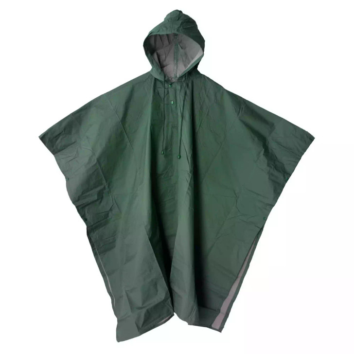 Ponchos-Polyester-Green Ponchos-Polyester-Green