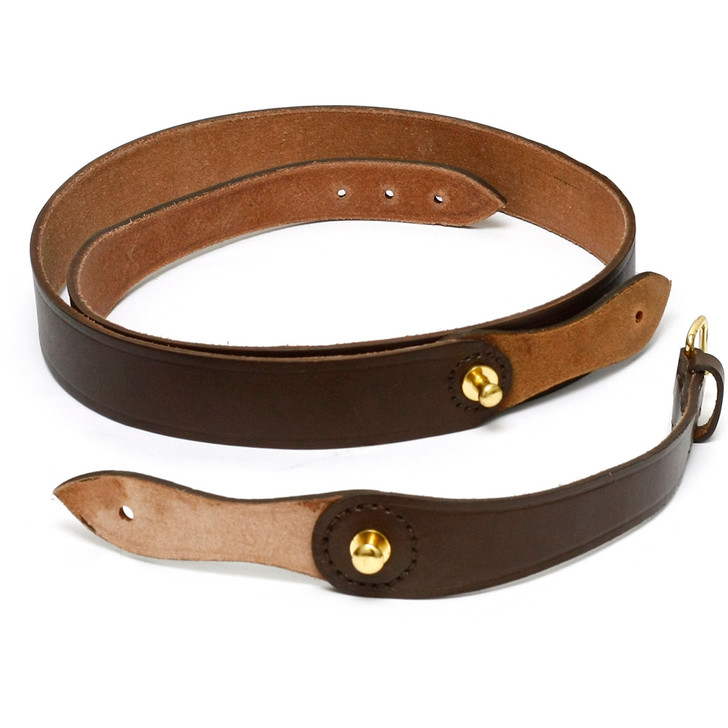 Sam Browne Shoulder Strap (Dark Brown) Sam Browne Shoulder Strap (Dark Brown) The Sam Browne Belt to be used with the leather scabbard and sword frog to carry your sword or to complete your sword collection, order now from the military specialists. Measurements: Size S: Belt: 8