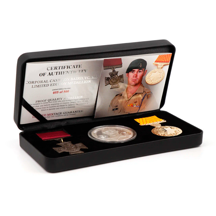 Cameron Baird VC MG Medallion Set