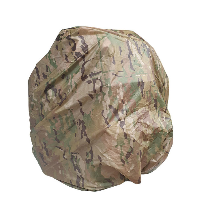 Sord Pack Cover - Multicam Sord Pack Cover - Multicam Made from 1.1oz silnylon and weighing only 115 Grams the Pack Cover is an ultralight waterproof cover for Large and Medium Field Packs.  Seamless construction for optimal water resistance and an elast